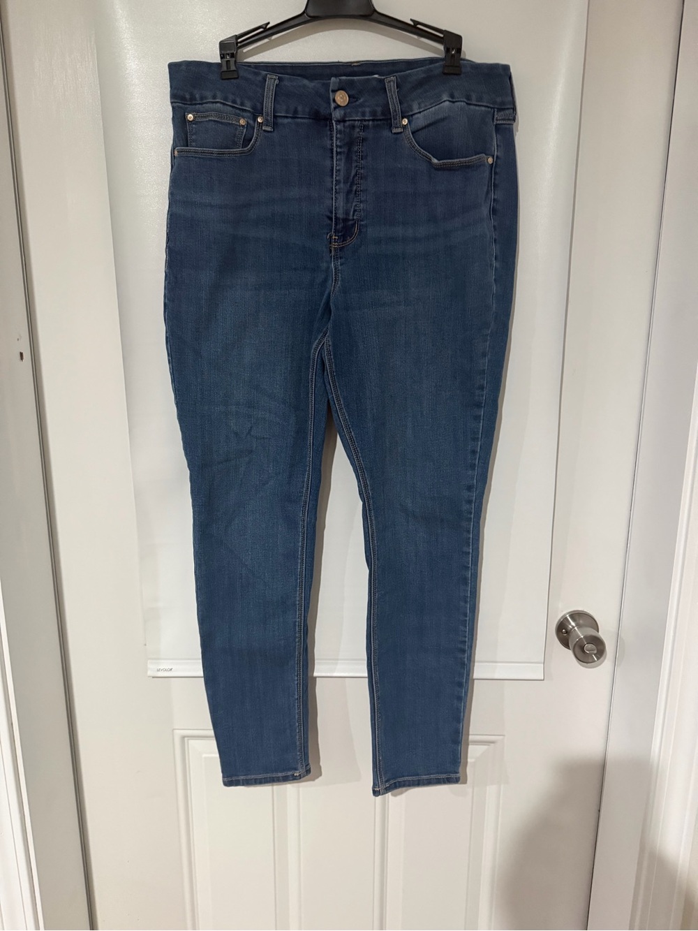 Seven7 Women's High-Rise Dark Blue Skinny Jeans